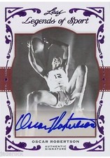 Oscar Robertson 2011 Leaf Legends of Sport Autograph Purple Signature #1/1 SP