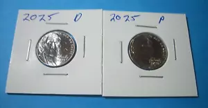 2025-P&D Jefferson Nickel - Set of 2 / Might Be The Last Year Of Production - Picture 1 of 6