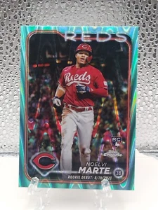 Noelvi Marte 2024 Topps Chrome Aqua Lava /199 SP Rookie Debut Card RC - Picture 1 of 2