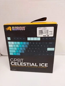 Glorious GPBT Celestial Ice Premium Blue Keycaps - 114PCS **MISSING 1 KEYCAP** - Picture 1 of 4