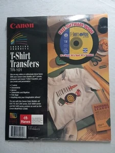 Canon T-Shirt Transfers TR-101 10 8,5"" x 11"" Blätter + Software brandneu & versiegelt - Bild 1 von 4