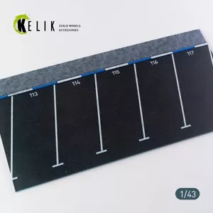 Base Acrílica para Kit Modelo Escala - Supermercado Estacionamiento Tipo 2 1:43 KeliK KS43002 - Imagen 1 de 5