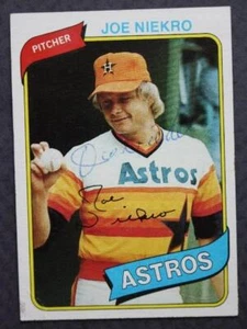 Houston Astros Star Joe Niekro signed autographed 1980 Topps baseball card RARE- - Picture 1 of 1