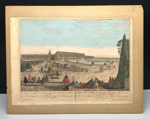 Antiker Kupferstich Schloss Versailles G.G. von 1760 Winckler Georg Balthasar Probst - Bild 1 von 12
