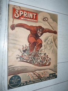 SPRINT #111 05-01 1948 D'ORIOLA FOOTBALL CUISSARD NICE-ALES RUGBY FRANCE IRLANDE - Imagen 1 de 9
