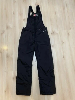 SKI GEAR SKIGEAR Nylon Esquí Baberos Babero Mono Juvenil Talla L Negro Aislado Foto 1 de 4