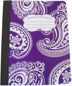 Driving Ms. Paisley Wide Ruled Composition Book with Poly Overlay Covers (Violet - Picture 1 of 1