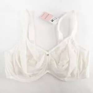 Rosa Faia By Anita Selma Bra 38H White Lace Underwire Unpadded Adjustable New - Picture 1 of 8