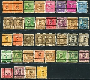 US precancel stamps lot of  32 New York, NY - Picture 1 of 1
