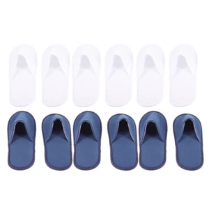 6 Pairs Household Indoor Men Portable Slippers Bedroom Slippers - Picture 1 of 12