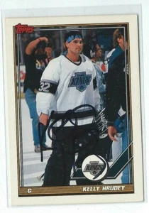 Kelly Hrudey Signed 1991/92 Topps Card #195 - Picture 1 of 1