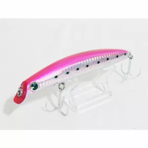 Nuevo cebo de pesca de agua salada tipo flotante rosa lubina lubina lucio luce - Imagen 1 de 2