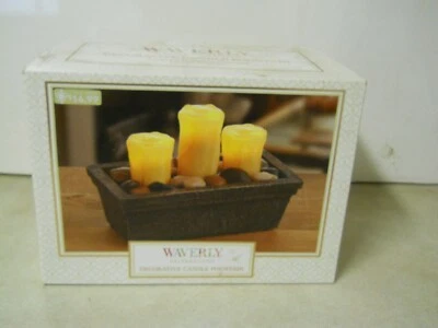 Fuente de Velas Decorativa Waverly LED Funciona con Pilas con Piedras Lisas Rocas Foto 1 de 4