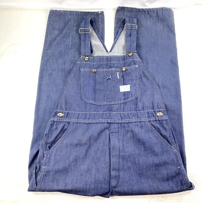 Mono de Colección Sears Tradewear Para Hombre Unisex Babero Denim Preahunk Ropa de Trabajo 38W 32L Foto 1 de 4