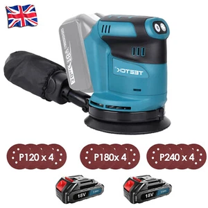 18V Cordless 125mm Random Orbital Palm Sander For Makita Battery And Charger UK - Picture 1 of 7