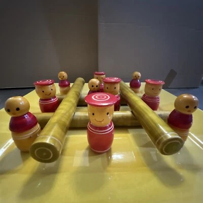 Molde Made In Portugal Tic-tac-toe Set Wooden Pieces & Ceramic Plate Game Set - Image 1 of 4