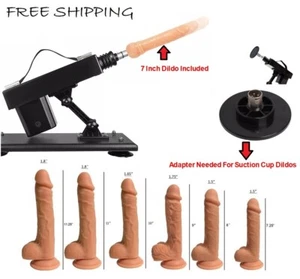 Sex Machine Suction Cup Dildo Realistic Masturbation Electric Sex Toy Automatic - Picture 1 of 19