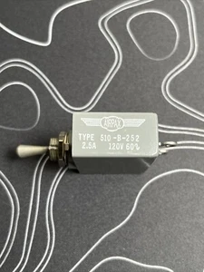 INTERRUPTOR DE CIRCUITO AIRPAX 510-B-252 2,5 AMP 120VDC 60 ohmios - Imagen 1 de 3