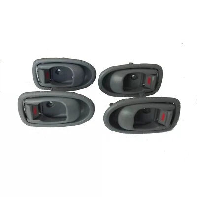 Manija de puerta delantera trasera izquierda derecha gris interior Hyundai Elantra 1996-2000 4 piezas Foto 1 de 2