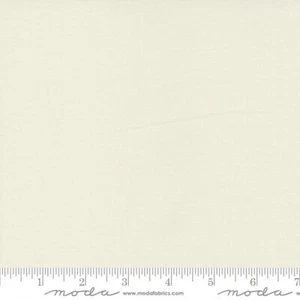 $8 Per Yard BELLA SOLIDS 100% Cotton Porcelain Cream Moda Quilt Fabric #9900 182 - Picture 1 of 1