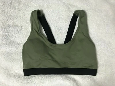 Sports Bra Olive Green And Black From Forever 21 Women's Size S - Image 1 of 4