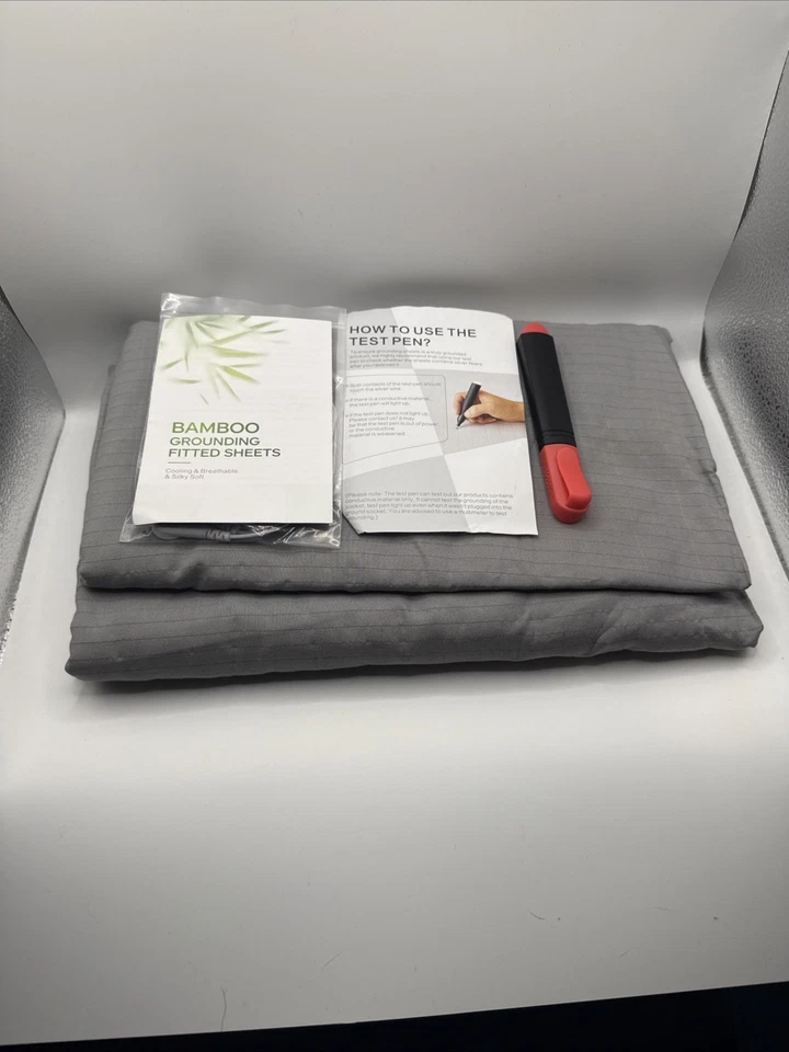 Fitted Grounding Sheets, 20% Silver + Organic Bamboo, Silky Soft MADE IN USA - Image 1 of 4