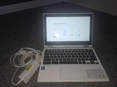 Acer Chromebook R11 CB5-132T Laptop - Intel Celeron N3160 - 4GB RAM - White - Image 1 of 4