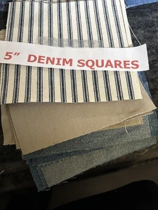 30 EA Mix 5" Denim Quadrate - Bild 1 von 1
