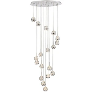 Lite Source LS-18198 Draplin LED 26 inch Chrome Chandelier Ceiling Light - Picture 1 of 1