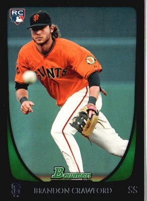 2011 Bowman Draft Picks & Prospects #25 Brandon Crawford - Image 1 of 2