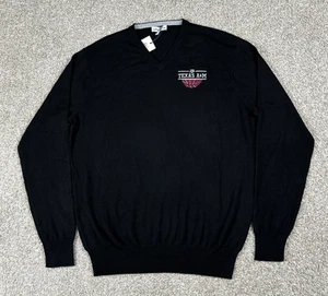 Texas A&M Aggies Pullover Herren Medium schwarz Peter Millar Wolle Seide V-Ausschnitt NCAA - Bild 1 von 11