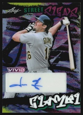 Leaf Vivid Street Signs 2023 3/10 Jason Giambi automático #SS-JBI SB6 Foto 1 de 2