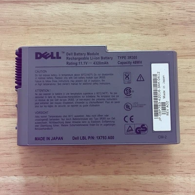 Batería de iones de litio recargable original DELL 3R305 11.1V 4320mAh 48WH Japón Foto 1 de 3
