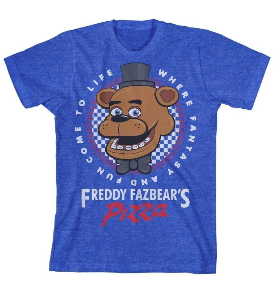 Camiseta azul para niño Five Nights at Freddy's "Pizza" Foto 1 de 1