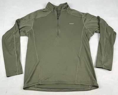 Camisa Patagonia Capilene 3 Peso Medio Para Hombre Verde Mediano Manga Larga Capa Base Foto 1 de 4