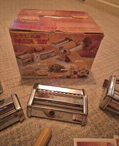 Marcato Atlas 150 Pasta Machine/Roller For Handmade Pasta - Stainless Steel - Picture 1 of 9