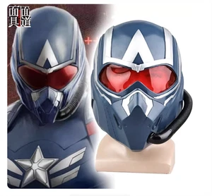 Captain America 4 Falcon Sam Wilson Helmet Mask Props Cosplay PVC Wearable Mask - Picture 1 of 13