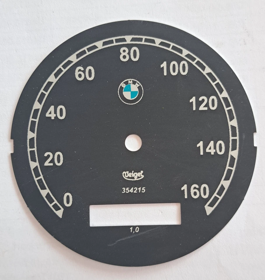 Speedometer Dial Type "Veigel" Aluminium 160 km/h BMW R12 R5 R51 R66 R71 R6 R61 - Image 1 of 1
