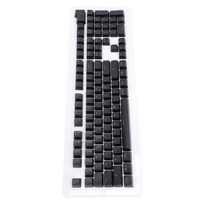 Black Spanish Keyboard Keycaps 108 Keys Minimalist Mechanical Keyboard Keyca NEW - Image 1 of 4