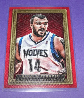 2013-14 Court Kings NIKOLA PEKOVIC #42 Red Frame/25 TIMBERWOLVES 🏀 Montenegro - Image 1 of 2