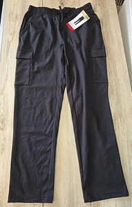 Mondetta Women's Cargo Pocket Straight Leg Pant Black Size Medium NEW 30" Insea - Picture 1 of 5