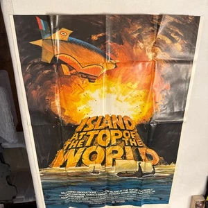 POSTER Walt Disney's Island At The Top Of The World (1974) Folded Genuine RARE - Picture 1 of 8