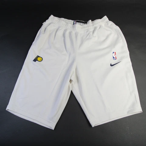 Indiana Pacers Nike NBA Authentics Dri-Fit Practice Shorts Men's Cream New Cover
