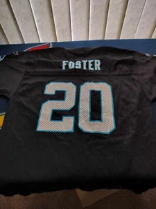 Steve Smith NFL Carolina Panthers Jersey Youth XL 18-20 Black #20 Foster - Picture 1 of 2