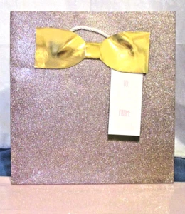 Heavy Duty Pink Glitter Gift Bag w/ Pack Of 24 Sheets Of Light Pink Tissue Paper - Picture 1 of 7