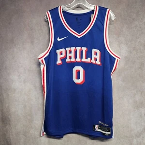 NWT Nike NBA Philadelphia 76ers Tyrese Maxey 0 Icon Edition Jersey Sz 52 XL $120 - Picture 1 of 10