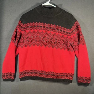 Vintage Talbots rot und schwarz Pullover - XL - Bild 1 von 9