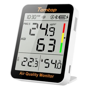 Temtop 4-in-1 Luftqualitätsmonitor PM2.5, AQI, Temperatur und Luftfeuchtigkeit, S1+ - Bild 1 von 7
