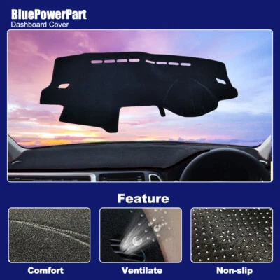 Black Dash Mat Non-Slip For Volkswagen VW Polo 6R Series 2010-2017 DASHMAT Cover - image 1 of 4