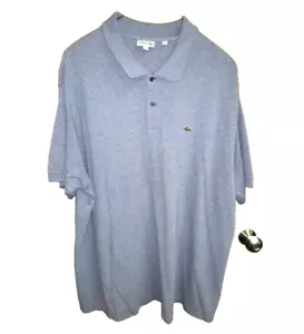 Polo uomo usata LACOSTE /4XLB /blu/grigio/SS - Foto 1 di 4